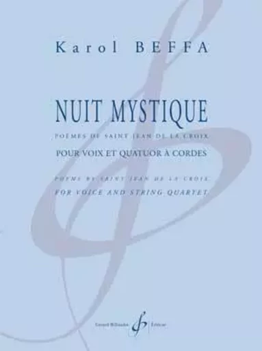 NUIT MYSTIQUE - VOIX ET QUATUOR A CORDES -  BEFFA KAROL - BILLAUDOT