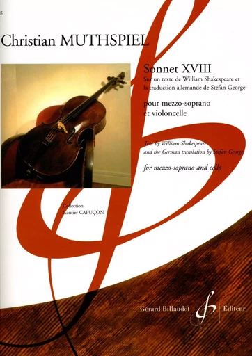 SONNET XVIII -  MUTHSPIEL CHRISTIAN - BILLAUDOT