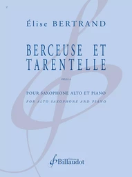 BERCEUSE ET TARENTELLE