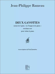 JEAN-PHILIPPE RAMEAU : DEUX GAVOTTES - VIOLON ET PIANO