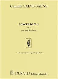 CAMILLE SAINT-SAENS : CONCERTO NO2 OPUS 22 - REDUCTION POUR PIANO SEUL PAR GEORGES BIZET