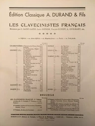 FRANCOIS COUPERIN :  PREMIER LIVRE DE PIECES DE CLAVECIN