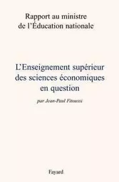 L'Enseignement supérieur de l'économie en question