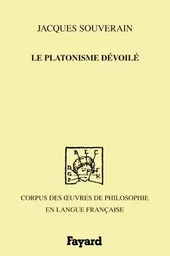 Le platonisme dévoilé, 1700