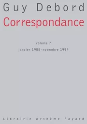 Correspondance Volume 7