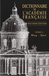 Dictionnaire de l'Académie française, tome 3