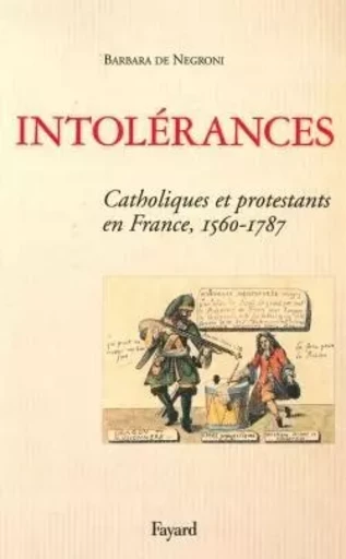 Intolérances - Barbara deNegroni - FAYARD