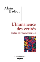 L'immanence des vérités