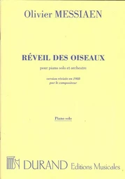 REVEIL DES OISEAUX PIANO SOLISTE  PIANO