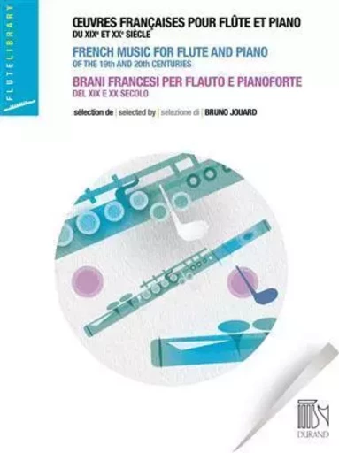 UVRES FRANCAISES POUR FLUTE ET PIANO  -LIVRE +PARTITION -  BRUNO JOUARD - DURAND