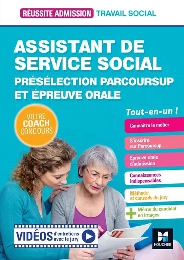 Réussite Admission - Assistant de service social (ASS) - Préselection Parcoursup et épreuve orale - Yannick Zemb Breistroffer - FOUCHER