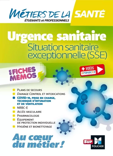 Métiers de la santé - Urgence sanitaire, situation sanitaire exceptionnelle (SSE) -  COLLECTIF GRF - FOUCHER