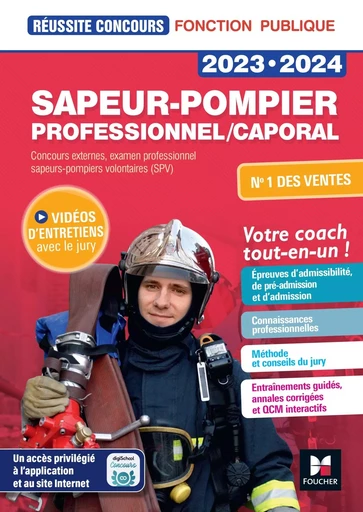 Réussite Concours Sapeur-pompier professionnel/caporal - 2023-2024 - Préparation complète - Joël François, Anne Ducastel, Denise Laurent, Alan Eche - FOUCHER