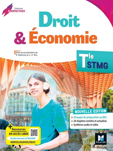 Perspectives - DROIT ÉCONOMIE - Tle STMG - Éd. 2024 - Jean-Charles Diry, Aïcha Sarron, Grégoire Arnaud, Stéphanie Barthel-Deslandes, Régine Aidemoy, Paméla Favre, Cédric Canis, Stéphanie Arnaud, Marion Chaize, Cécile Sauvan - FOUCHER