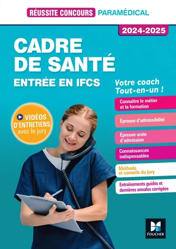 Réussite Concours - Cadre de santé - Entrée en IFCS - Préparation complète 2024-2025 - Sylvie Pierre - FOUCHER