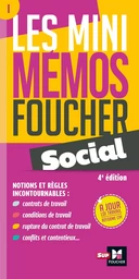 Les mini memos Foucher -  Social - 4e édition - Révision