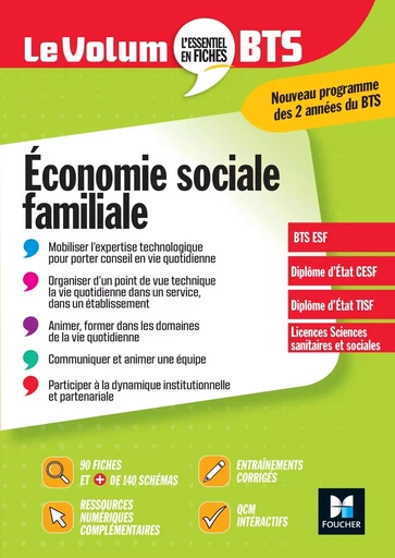 Le Volum' BTS - ESF - Economie sociale familiale - Benoit Godiard, Dominique Rauscher, Laure Timon - FOUCHER