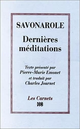 Dernières méditations