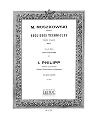 MORITZ MOSZKOWSKI : ESQUISSES TECHNIQUES OP.97, VOL. 1 -  PIANO