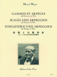 MARCEL MOYSE :  GAMMES ET ARPEGES -  480 EXERCICES POUR  FLUTE TRAVERSIERE