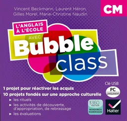 Bubble Class - Méthode d'anglais CM1,CM2, cycle 3 - Éd.2018 - Clé USB