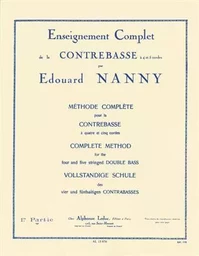 EDOUARD NANNY: METHODE CONTREBASSE VOLUME 1