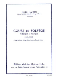 HANSEN : SOLFEGE THEORIQUE ET PRATIQUE COURS MOYEN