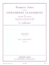 GIOVANNI BATTISTA VIOTTI : PREMIERS SOLOS - CONCERTOS CLASSIQUES - 23EME CONCERTO - VIOLON ET PIANO