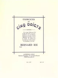 RIE EXERCICES DES 5 DOIGTS OP.32 PIANO BOOK PIANO