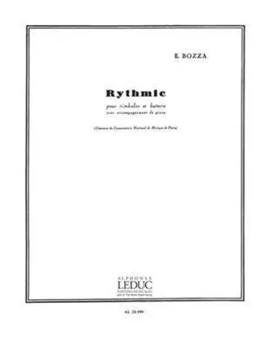 EUGENE BOZZA: RHYTHMIC, FOR TIMPANI, PERCUSSION AND PIANO -  BOZZA, EUGENE (COMPO - ALPHONSE LEDUC