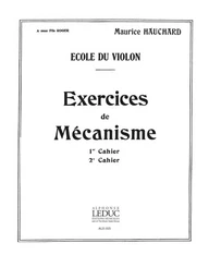 MAURICE HAUCHARD : EXERCICES DE MECANISME - CAHIER 2 - VIOLON