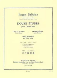 JACQUES DELECLUSE: DOUZE ETUDES POUR CAISSE CLAIRE