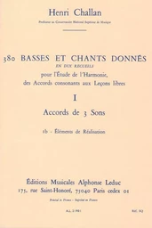 HENRI CHALLAN: 380 FIGURED BASS EXERCISES (1B)