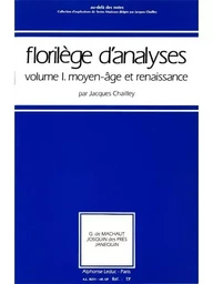 AU DELA DES NOTES 9 - FLORILEGE D'ANALYSES DE TEXTES N 1: MOYEN AGE ET RENAISSANCE