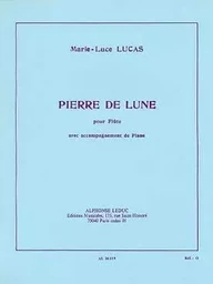 MARIE LUCE LUCAS : PIERRE DE LUNE - FLUTE TRAVERSIERE ET PIANO