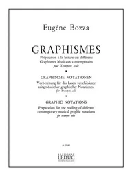 EUGENE BOZZA : GRAPHISMES - POUR TROMPETTE SEULE