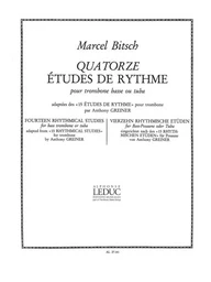 MARCEL BITSCH : 14 ETUDES DE RYTHME - TROMBONE OU TUBA