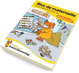 Bloc de maternelle à partir de 4 ans - Mon cahier d'ecole maternelle - coloriage enfant