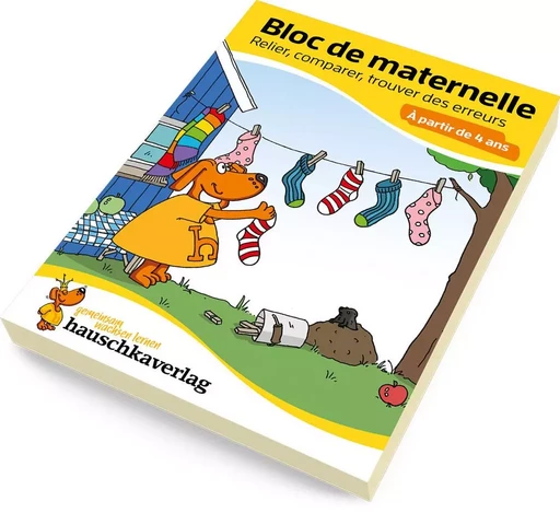 Bloc de maternelle à partir de 4 ans - Cahier d'activités pour les enfants 4 ans - Linda Bayerl - HAUSCHKA VERLAG