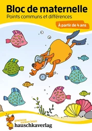 Bloc de maternelle à partir de 4 ans - Jeux des différences - coloriage enfant - cahier vacances 4