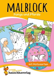 Malblock - Ponys und Pferde