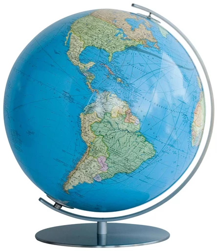 GLOBE 40 CM DUO ACIER LUMINEUX -  - COLUMBUS