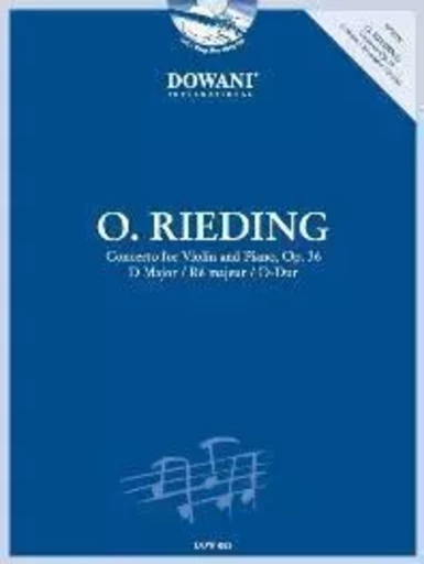 KONZERT OP. 36 IN D-DUR VIOLON +CD -  OSCAR RIEDING - DOWANI