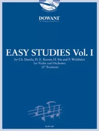 CHARLES DANCLA : EASY STUDIES VOL. 1 (1ST POSITION) - RECUEIL + SUPPORT AUDIO