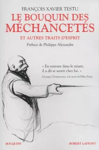 Le bouquin des méchancetés et autres traits d'esprit - François Xavier Testu - Groupe Robert Laffont