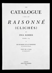 Inga Kerber Catalogue RaisonnE (ClichEs) /anglais/allemand