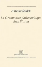 La grammaire philosophique chez Platon