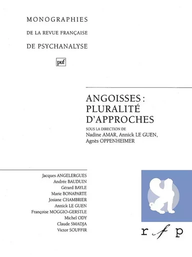 Angoisses : pluralité d'approches. Volume 2 -  - PUF