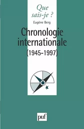 Chronologie internationale 1945-1995