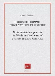 Droits de l'homme, droit naturel et histoire